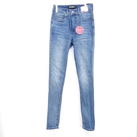 New Express Womens High Rise Stretch Sz 2 Reg